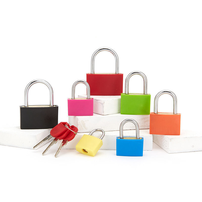 Luggage Lock Padlock Color Lock Head PVC Plastic Locker Zinc Alloy Small Longevity Safe Lock Luggage Cabinet Lock Student Dormitory Lock