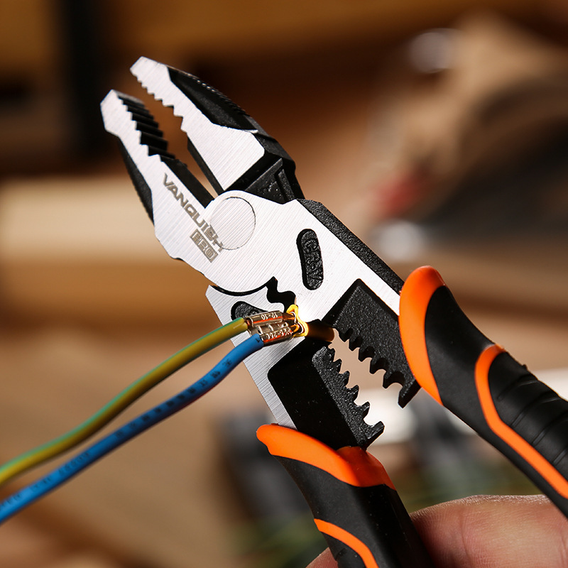 老虎电工钳子专用工业级多功能万用套装老虎钳家用钢丝钳六合一