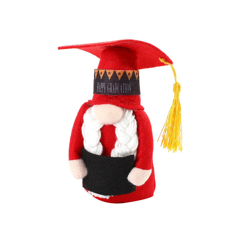 Graduation Season Black Doctorial Hat Faceless Doll Doll Ground Essence Dwarf Student Graduation Season Gift Doll Small Gift