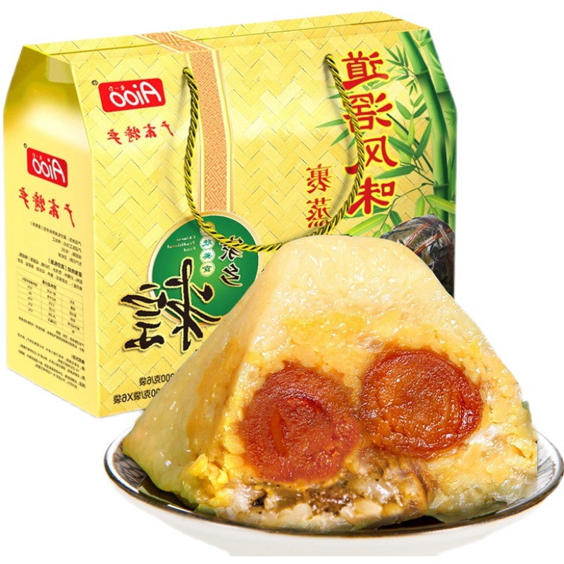 东莞道滘粽佳佳美粽子裹蒸粽绿豆蛋黄肉粽甜粽端午节礼盒早餐