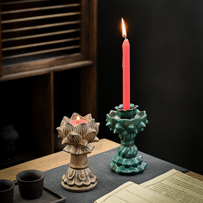 号莲花烛台