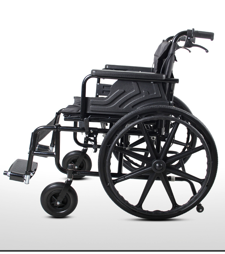 加粗加宽轮椅车折叠轻便瘫痪老人手推车小便携老年人轮椅代步车