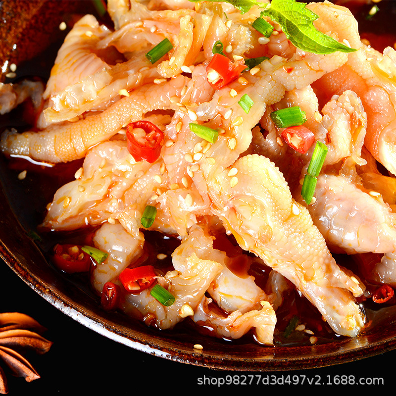 春之源九味无骨凤爪麻辣鸡爪红油鸡脚冷盘凉拌菜餐饮40包商用食材
