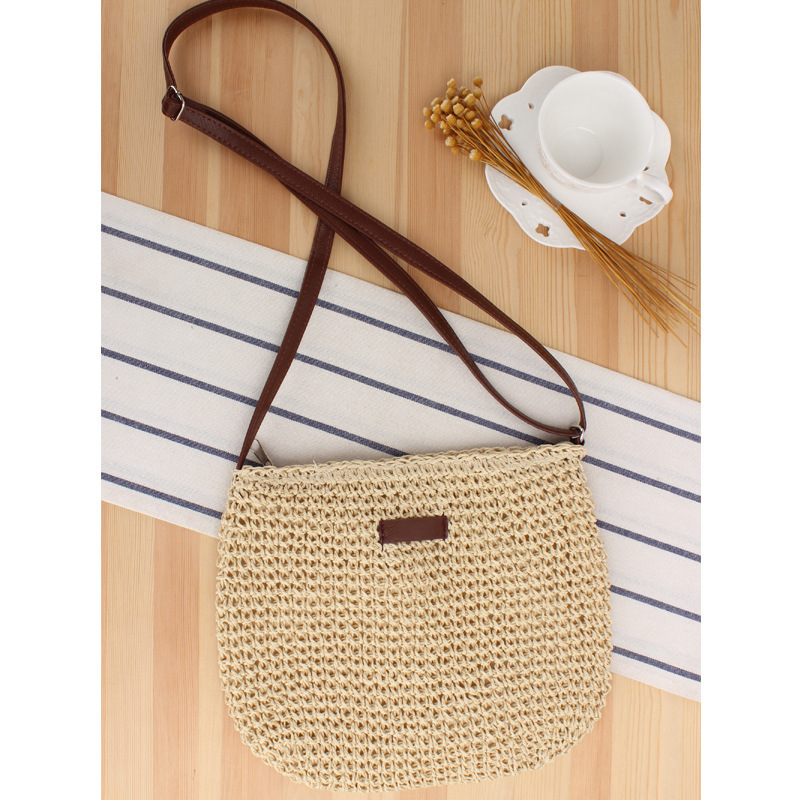 Niche Commuter Crossbody Woven Bag Korean Fashion Beach Bag New Trendy Ins Casual Straw Bag