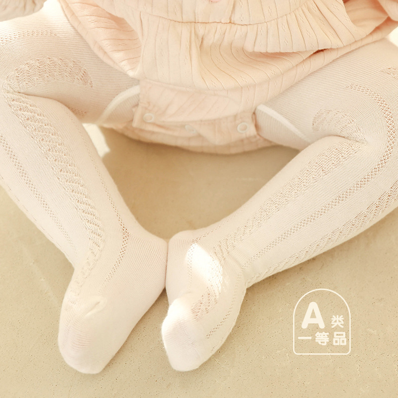 Jiayi Children's Pantyhose Wholesale Summer Thin Mesh Girl's Leggings Panty-Hose Cotton Reverse Gauzing Baby Socks