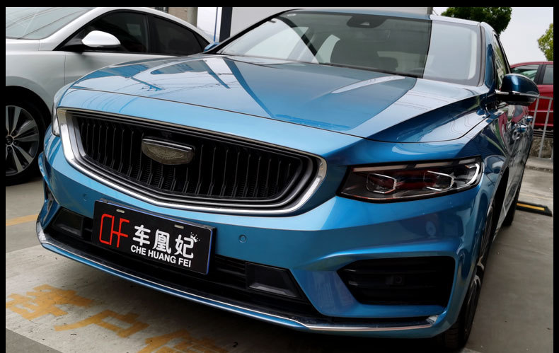 专用于吉利星瑞黑武士中网改装件爆改前脸黑色外观汽车用品配件