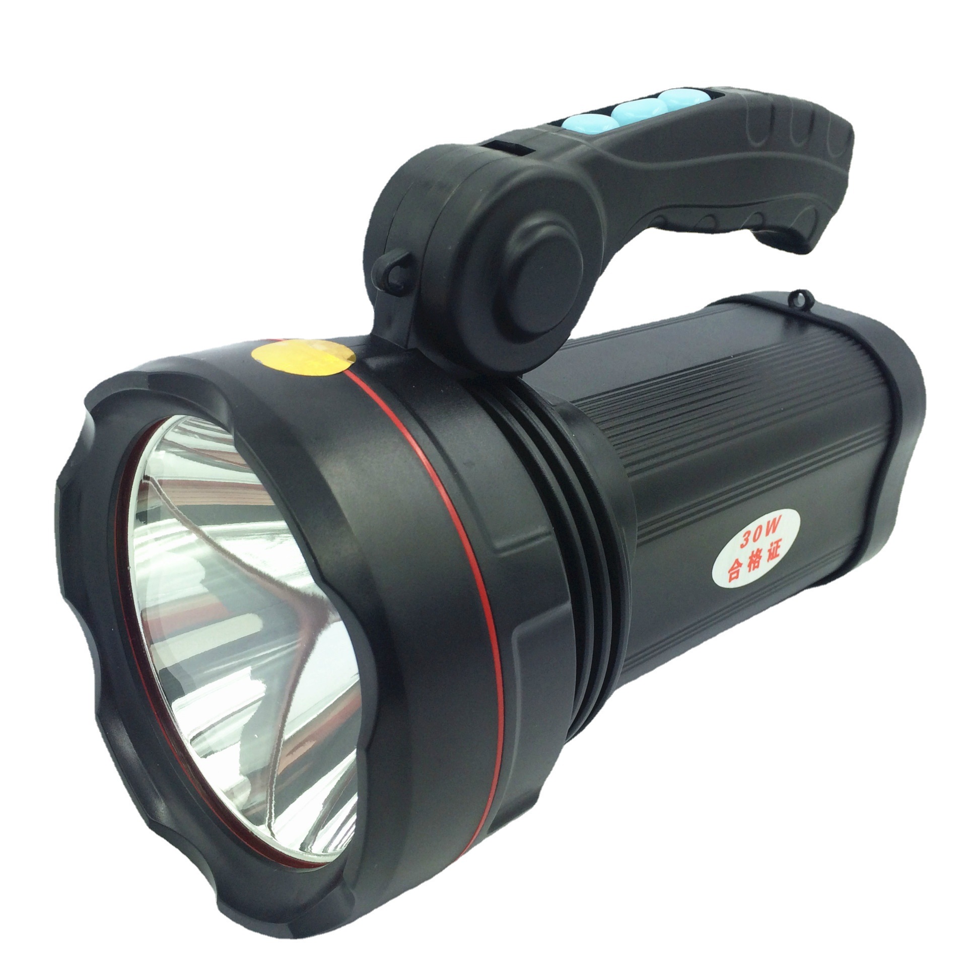 30w强光探照灯 大功率手提灯 充电式探照灯 矿灯带usb充电功能
