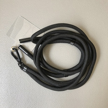 黑色五金件120款色6mm可拉伸挂脖挂绳透明背贴适用苹果三星手机壳