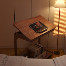 网红实木床边桌可移动书桌家用卧室学习桌简易办公桌小型笔记本电
