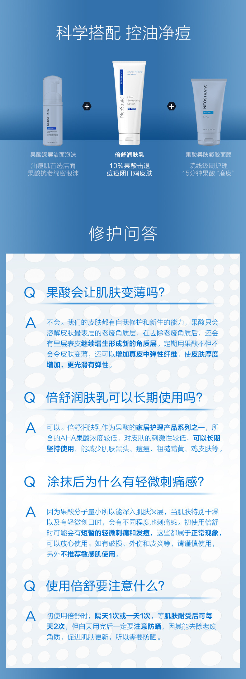 neostrata芯丝翠萃倍舒润肤乳果酸身体乳闭口痘印祛黑头鸡皮角质