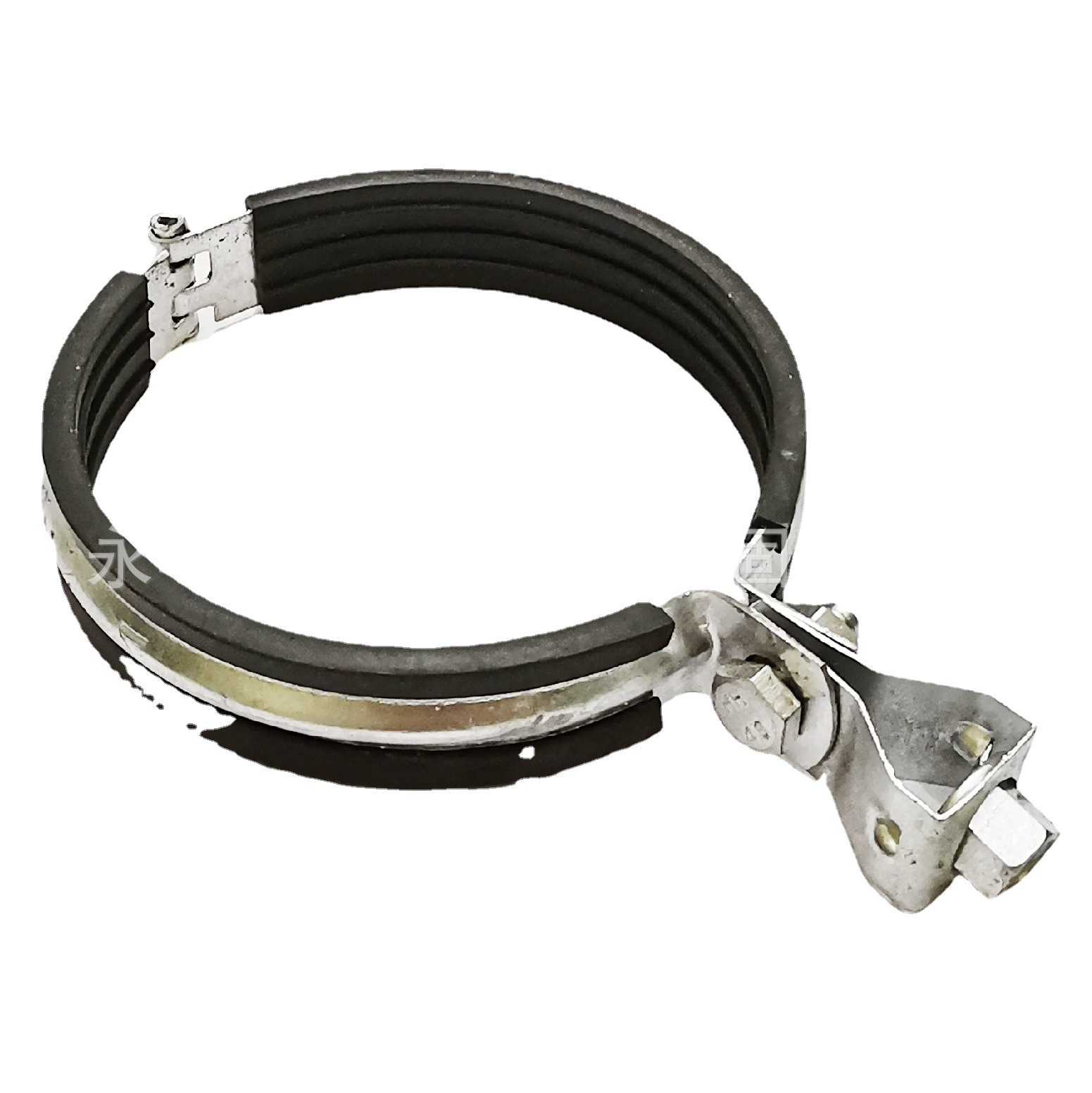 带胶皮合页吊卡灯笼抱箍灯笼吊卡减震带橡胶吊卡管道抱箍