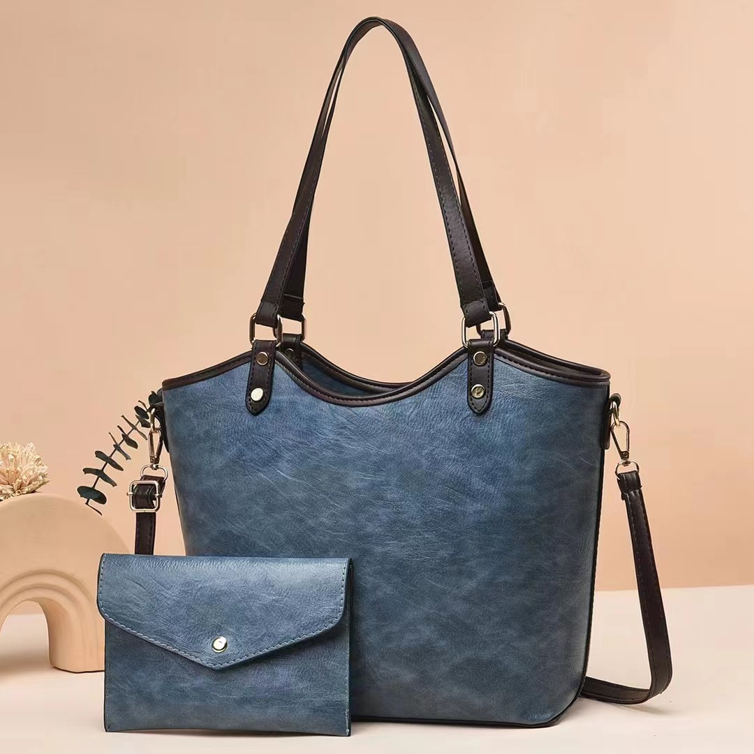 Handbag Women's Bag 2023 New Solid Color High Sense Special-Interest Design Large Capacity Work Commuter Popular Tote Bag