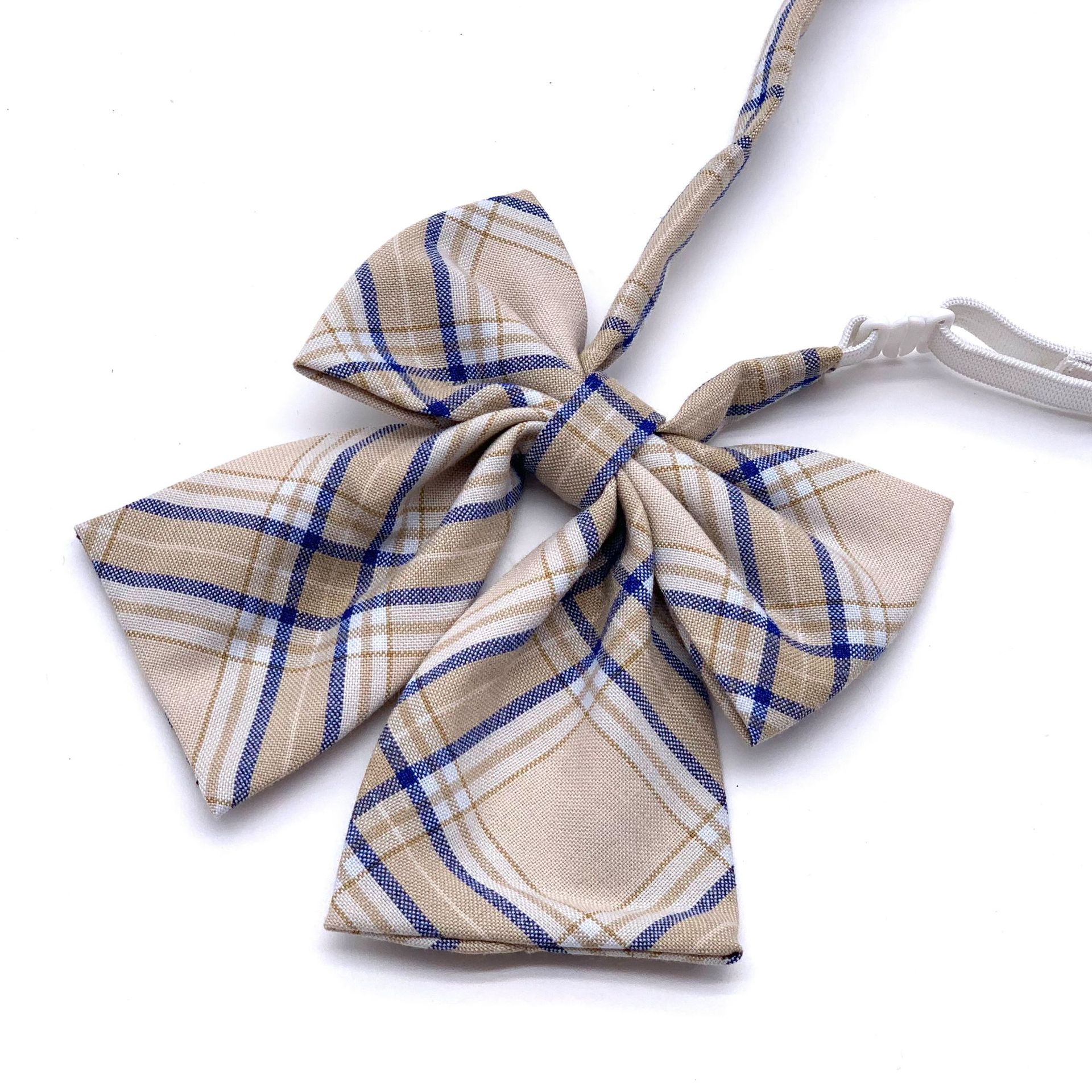 jk领结领花格子日系制服衬衫水手服学院风免打蝴蝶结校服领花