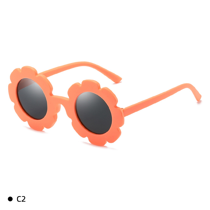 3109 Multi-Color Fashion Children's SUNFLOWER Sunglasses New Cross-Border Fashion Baby UV Protection Sunglasses PC Sheet