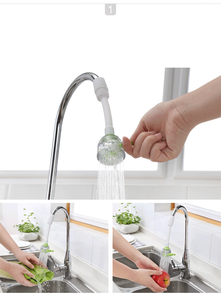 加长水龙头出水嘴防溅头节水器厨房家用延长花洒喷雾延伸器过滤器