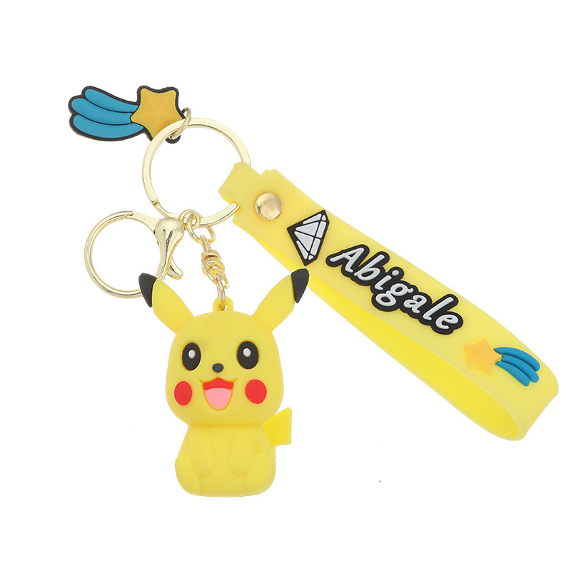 Trending Cartoon Pikachu Series Keychain Magic Baby Pendant Cartoon Doll Car Bag Key Chain Wholesale