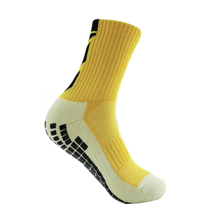 Men's Glue Dispensing Non-Slip Athletic Socks Arrow Soccer Socks Sweat-Absorbent Breathable Towel Bottom Training Socks Hot Glue Soccer Socks