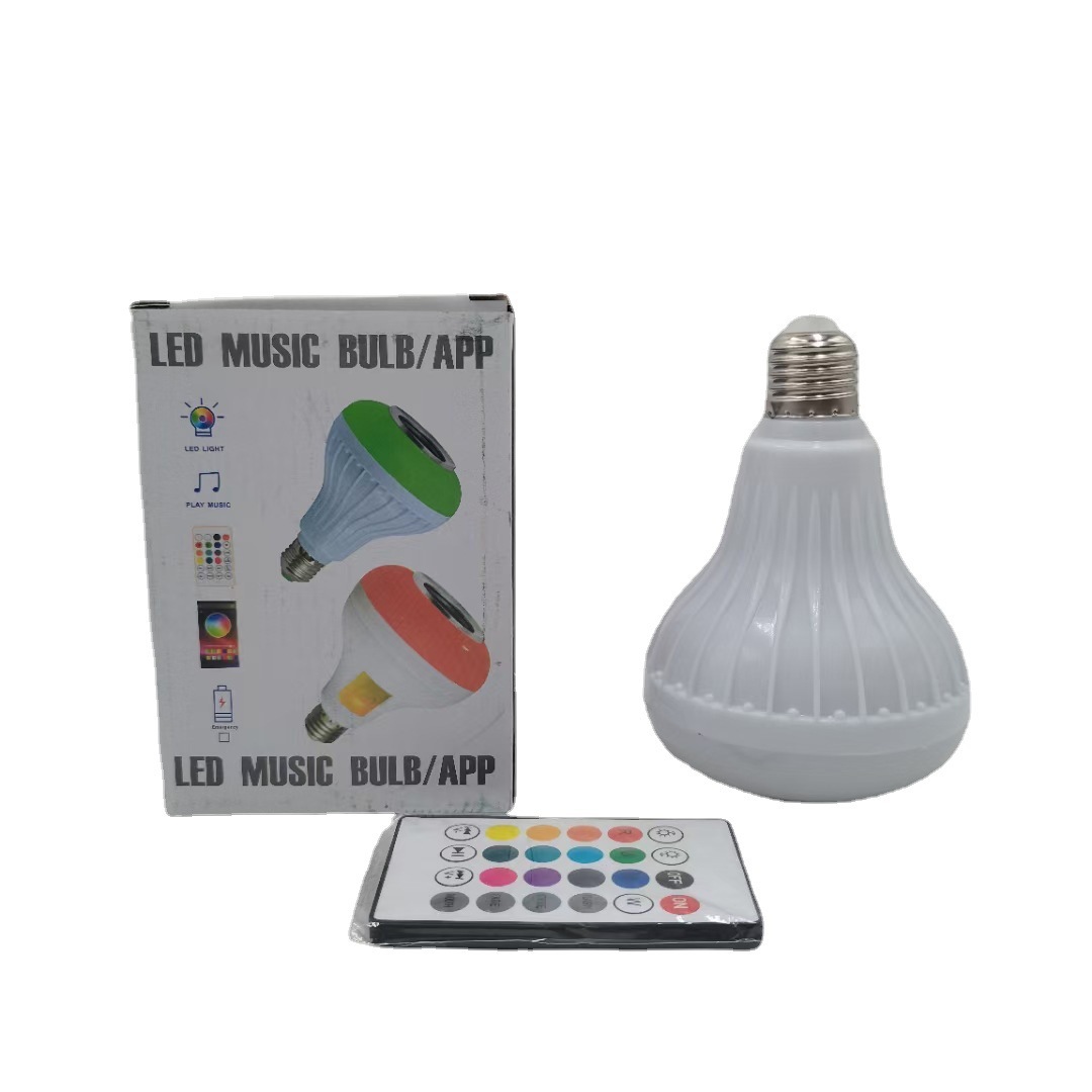 Colorful Bluetooth Music Globe RGB Smart Bluetooth Music Bulb E27 Wireless App Remote Control Music Stage Lights