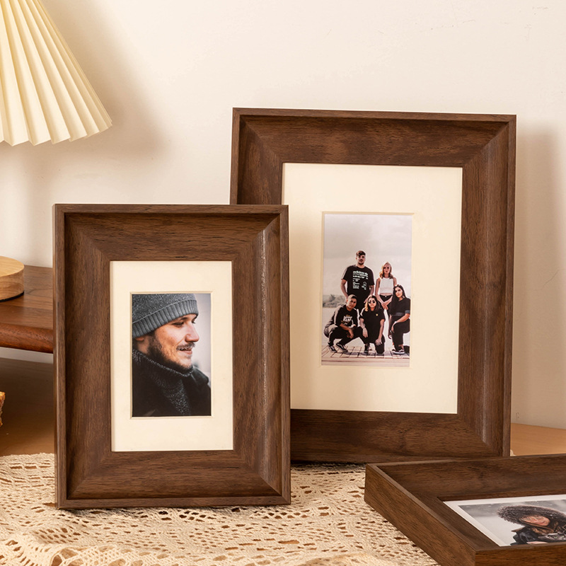 七寸相框摆台挂墙放全家福照片框横向多色照片架现代简约相框摆台