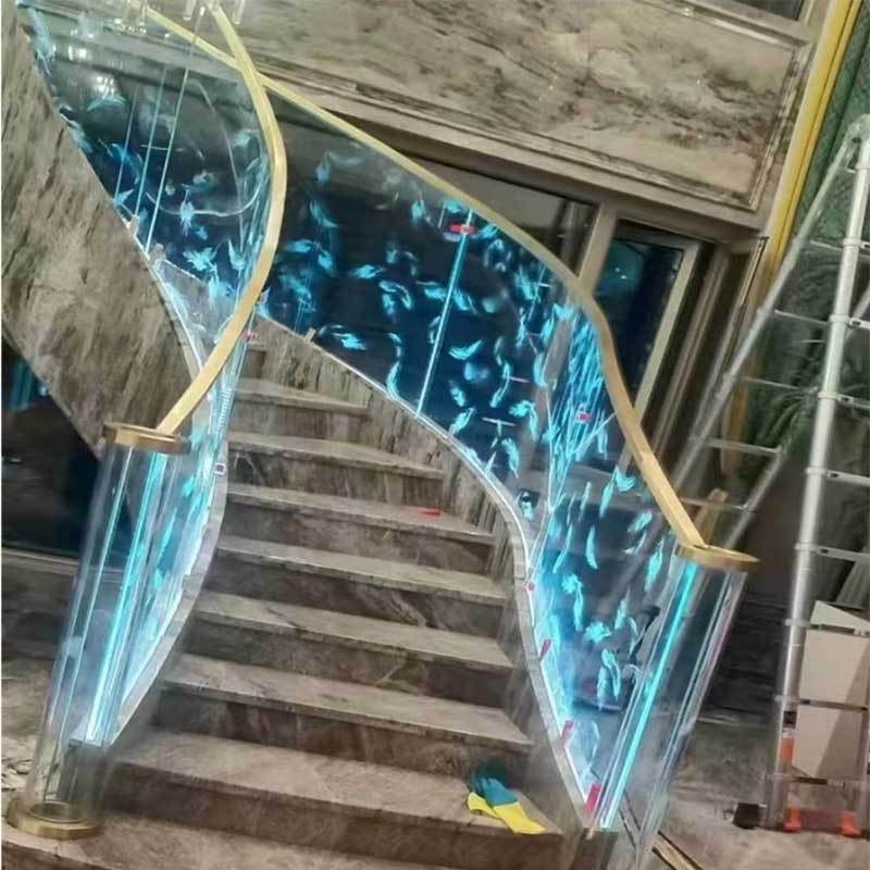 厂家供应大幅激光内雕发光玻璃 屏风隔断3d立体雕刻艺术玻璃