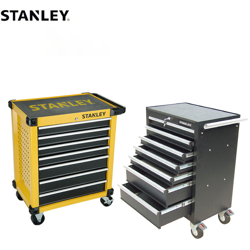史丹利工具车推车移动汽修抽屉三层多功能汽车美容维修工具柜套装