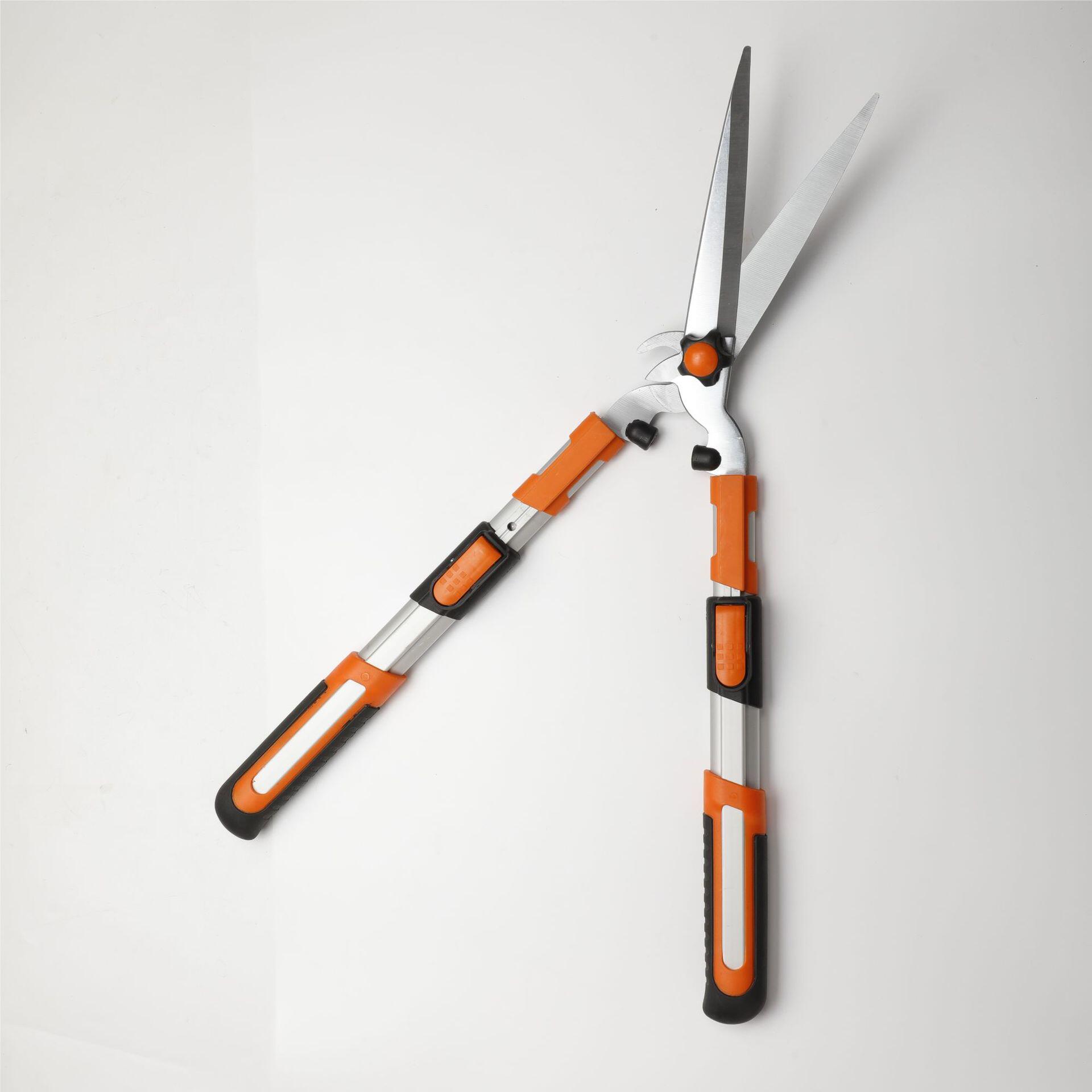 园林工具篱笆剪刀 高碳钢木柄草坪剪 家用绿化修枝园林园艺剪批发