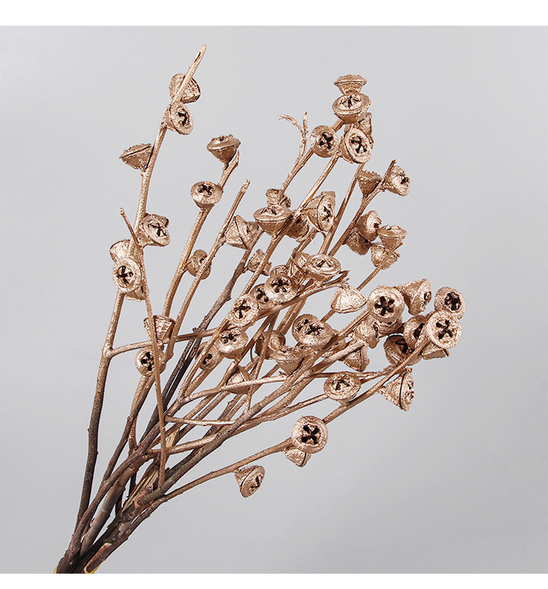 云南尤加利果干花束桉树果小米果僵尸果酒店居家装饰干花材料批发