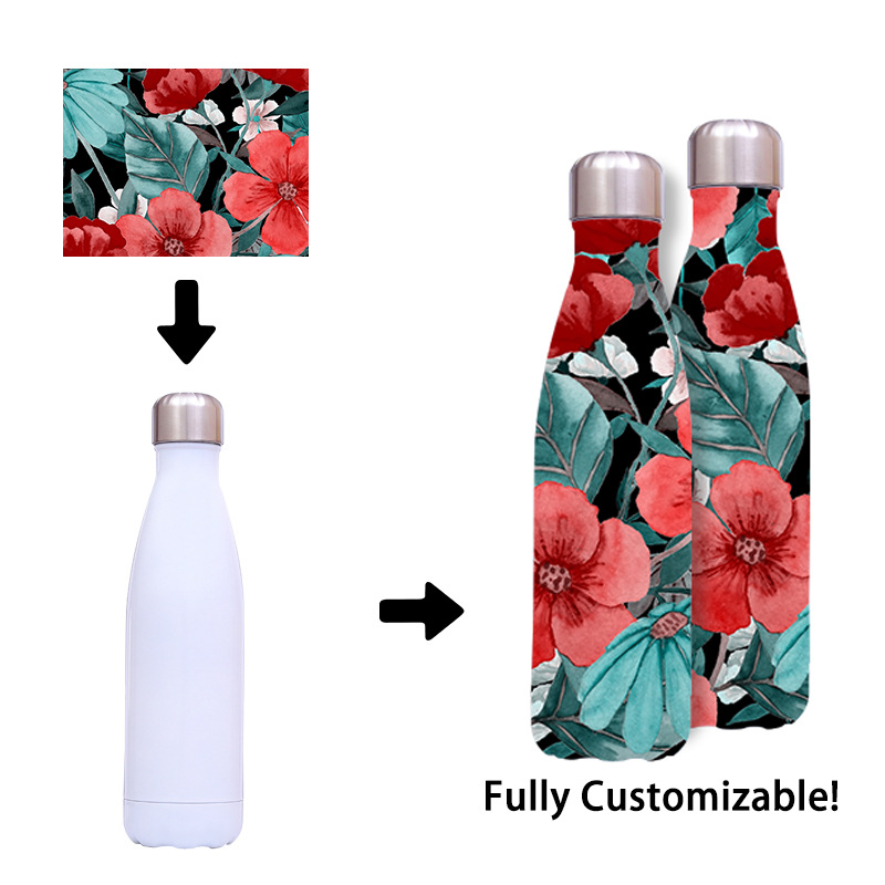 Customized Full Printing Pattern 5D Printing Stainless Steel Vacuum Cup Outdoor Portable Coke Cup Student Water Cup Tumbler