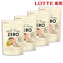 韩国乐天ZERO水蜜桃奇异果风味软糖52g水果果汁QQ糖进口零食