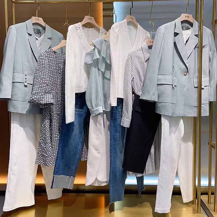 水映22秋季品牌折扣女装走份批发抖音直播电商专柜撤柜剪标货源