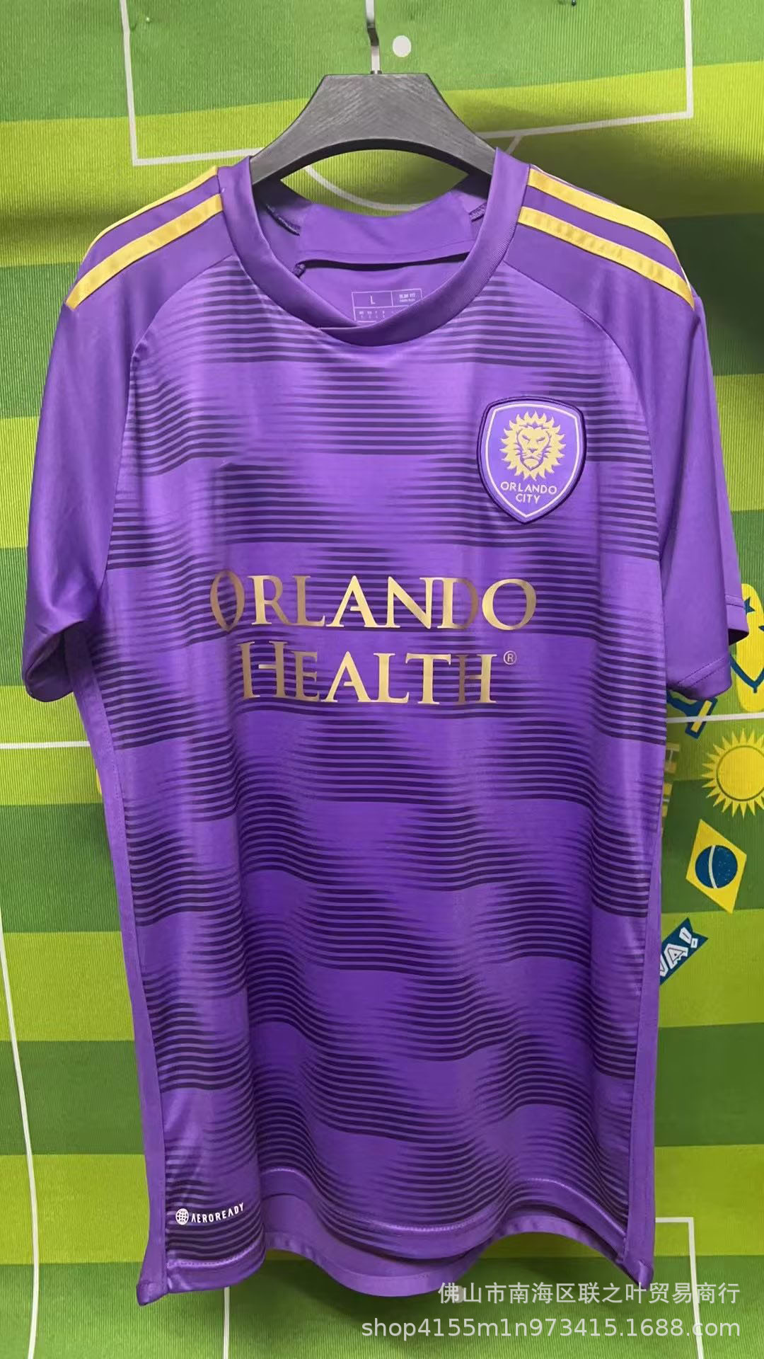 23/24美职联mls奥兰多城冷门客场球衣乌索 帕托 托雷斯短袖足球服