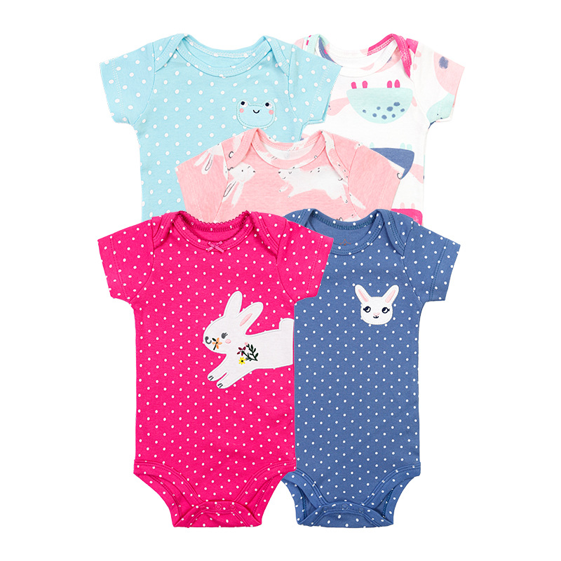 Foreign Trade Manufacturer European and American Style Infant Triangle Rompers Jumpsuit Onesie Baby Summer Jumpsuit