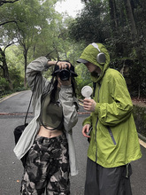 厂家直销士夏季户外登山骑行防水冲锋衣纯色简约薄款防晒衣潮