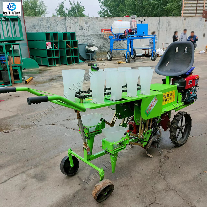 2行自走式秧苗移栽机 辣椒苗茄子苗西红柿苗自动栽苗机秧苗种植机