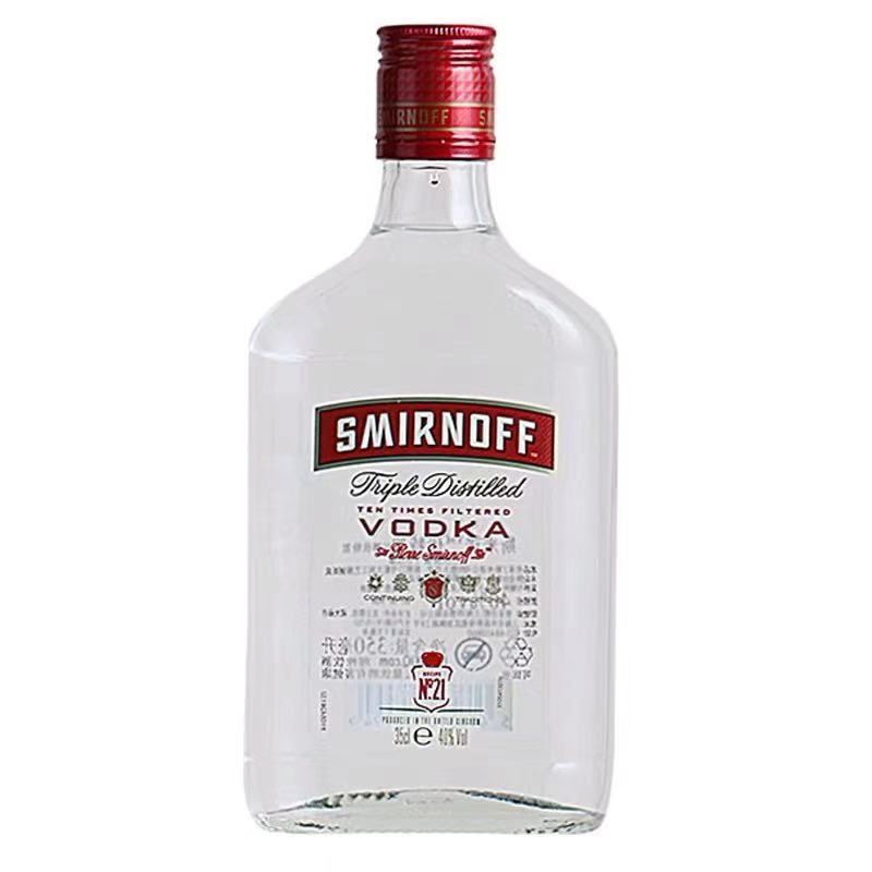 斯米诺伏特加smirnoff vodka斯米诺红牌伏特加 350ml 皇冠伏特加