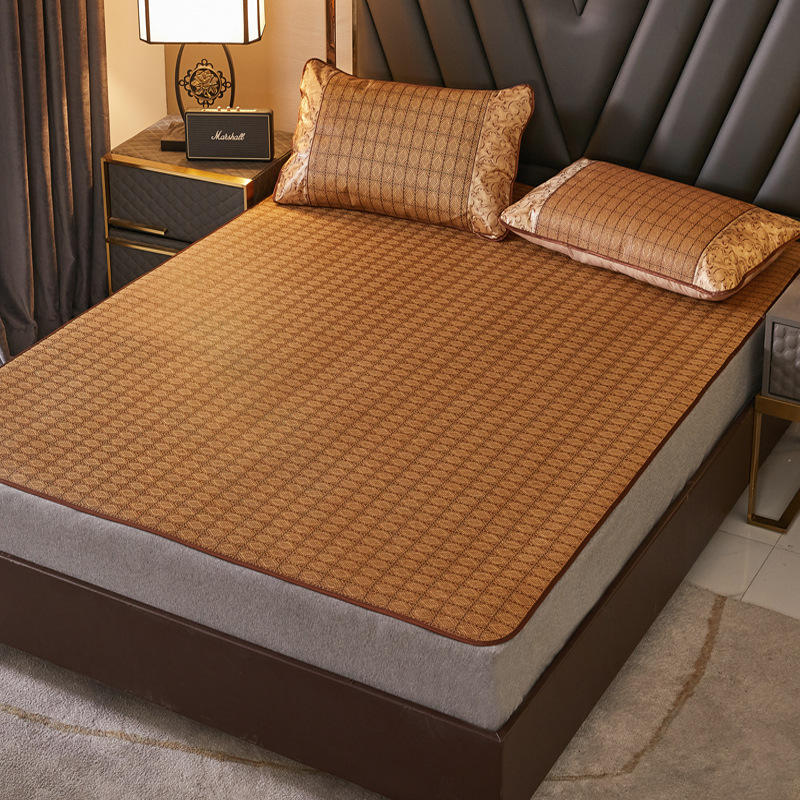 夏季藤席冰丝凉席床双人床可折叠学生单人宿舍空调草席子冬夏两用