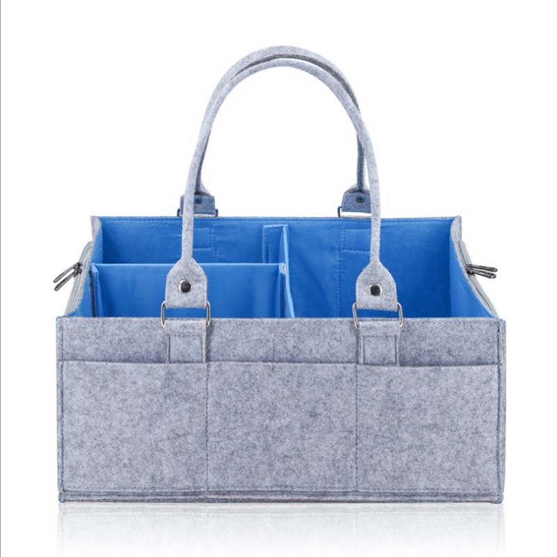 毛毡收纳包 亚马逊新款毛毡尿不湿收纳包 妈咪尿布包 毛毡收纳包