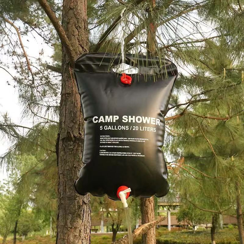 outdoor camping shower bag 20l solar hot water bag outdoor bath shower portable shower water bag