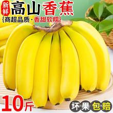 高山甜香蕉9斤新鲜水果当季现摘大芭蕉小米蕉甜香蕉整箱自然熟