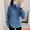 spring and autumn outdoors Fleece coat lady Plush thickening Fleece leisure time Mountaineering Cardigan man motion Sweater