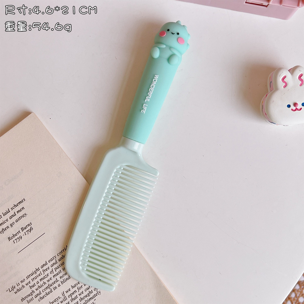 Cute Internet Celebrity Comb for Women Only Long Hair Household Girl Portable Comb Anti-Static Children Plastic Straight Comb