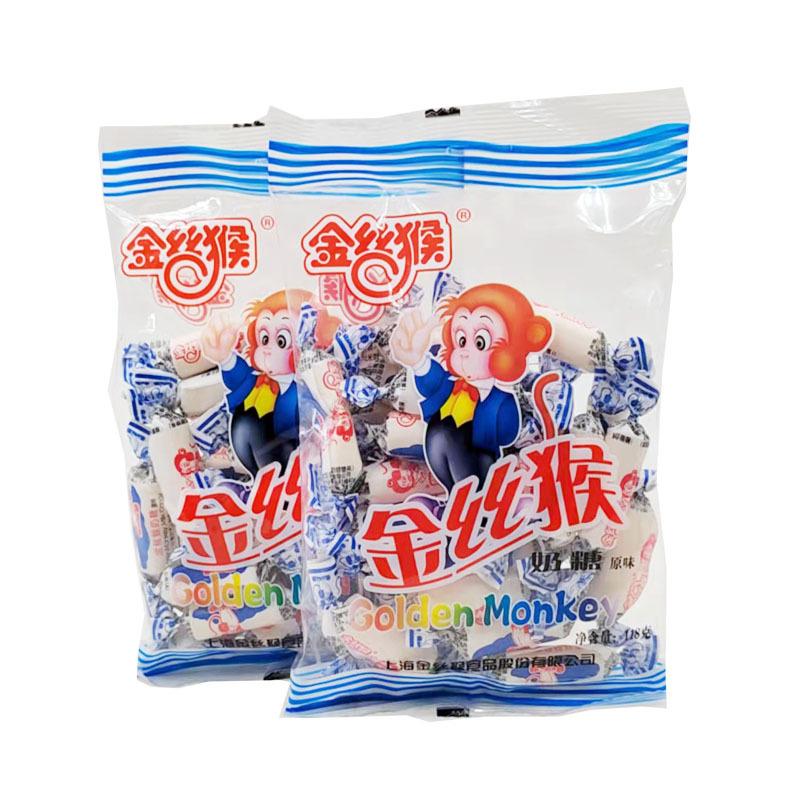 金丝猴奶糖118g袋装牛奶糖婚庆喜糖糖果小零食原味