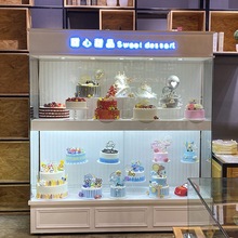 蛋糕模型展示柜展示柜蛋糕面包店展示烘焙玻璃中岛柜橱窗