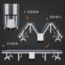 新疆包邮折叠床四折床单人家用便携床办公室午睡简易床医院陪护床
