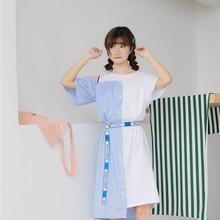 夏季连衣裙女学生韩版宽松小个子连衣裙2022新款中长款裙子女