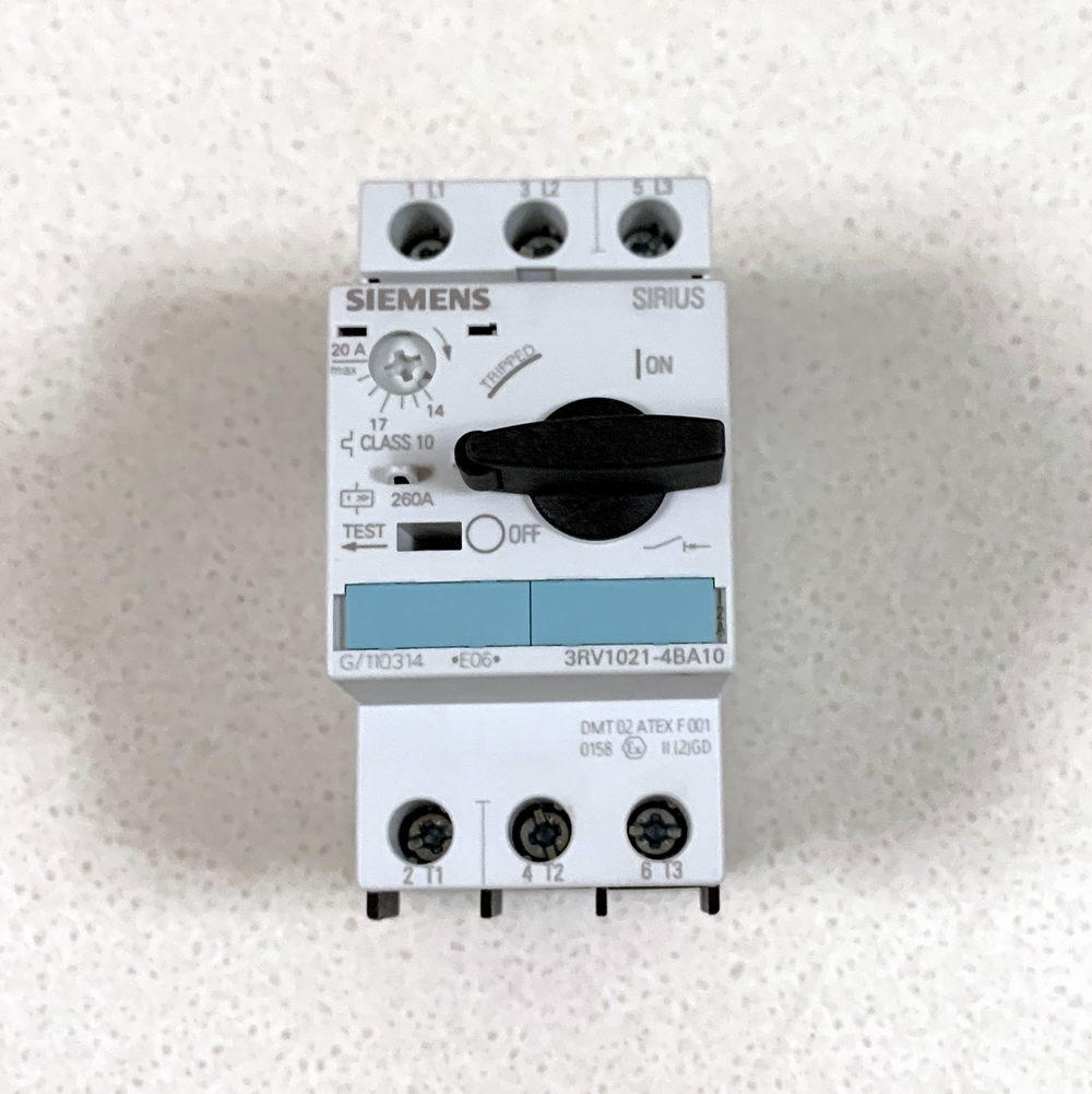 3RV1021-4BA10马达保护塑壳断路器SIRIUS 电动机保护20A