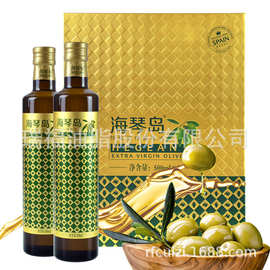 海琴岛(hegean)特级初榨橄榄油500ml*2瓶装礼盒