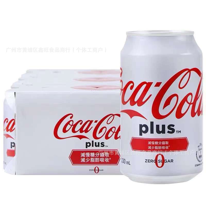 批发香港原装进口加系可口可乐汽水碳酸饮料无糖饮品330ml24瓶1箱