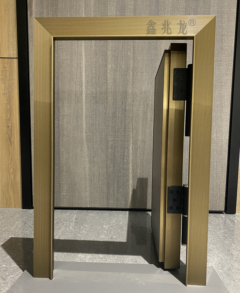 生态门铝型材铝板极简隐形门铝木门主框盖板副套门扇铝连接板定制