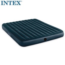 intex充气床家用户外单双人气垫床加大加厚绿色冲气折叠午休床垫